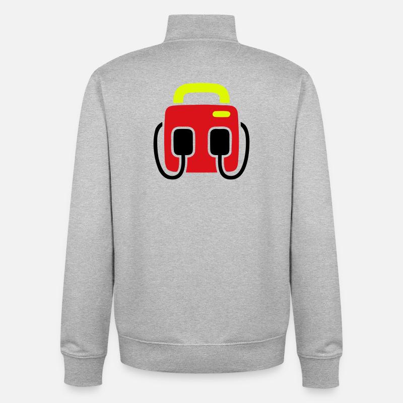 Defibrillator AED Erste Hilfe - Unisex Organic Zip Sweatshirt von Stanley/Stella - Grau meliert