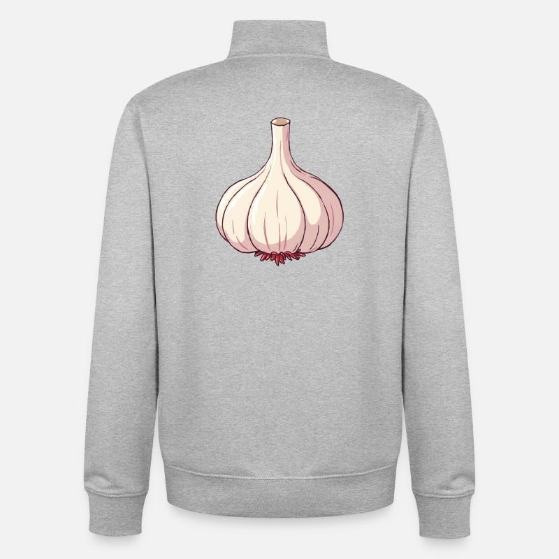 Ail - Sweat zippé unisexe en coton bio Stanley/Stella - gris chiné