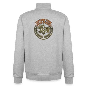 Support Your Local Planet - Unisex Organic Zip Sweatshirt von Stanley/Stella - Grau meliert - Hinten - AI Model Male 185 light (185cm)