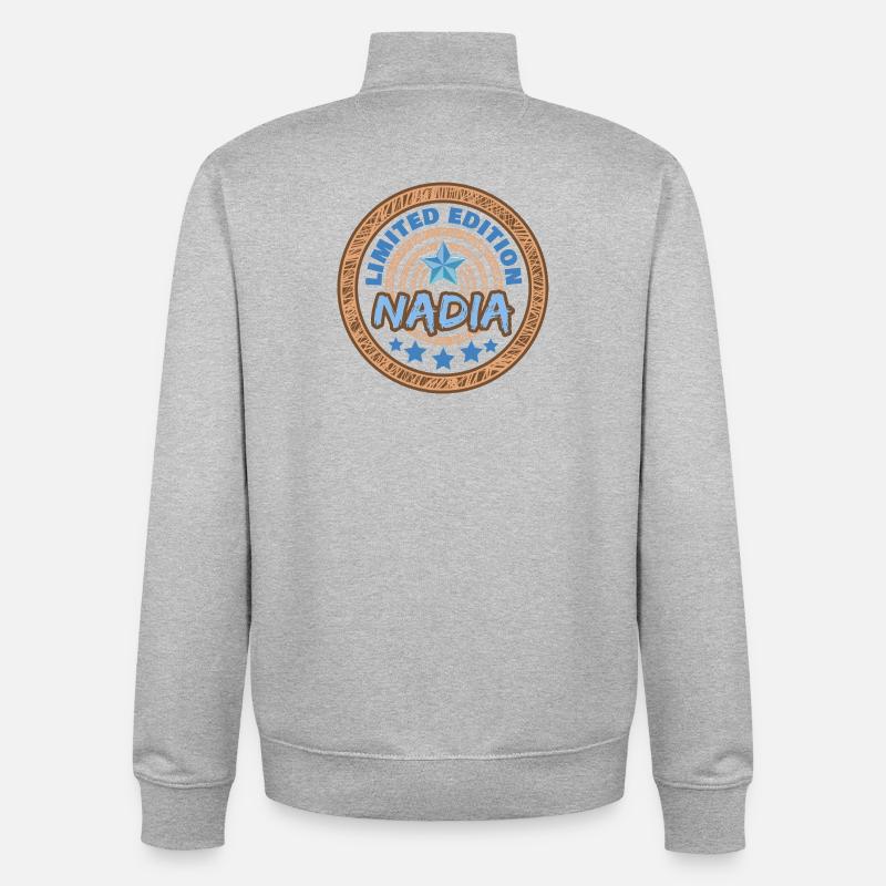 Nadia - Unisex Organic Zip Sweatshirt by Stanley/Stella - heather grey