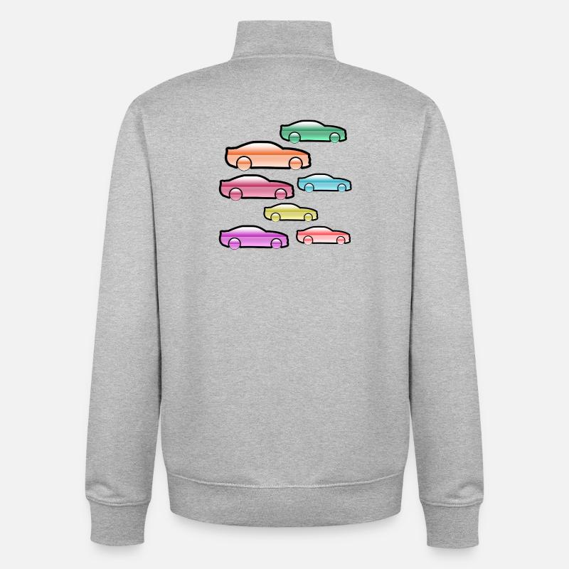 Autos - Unisex Organic Zip Sweatshirt von Stanley/Stella - Grau meliert