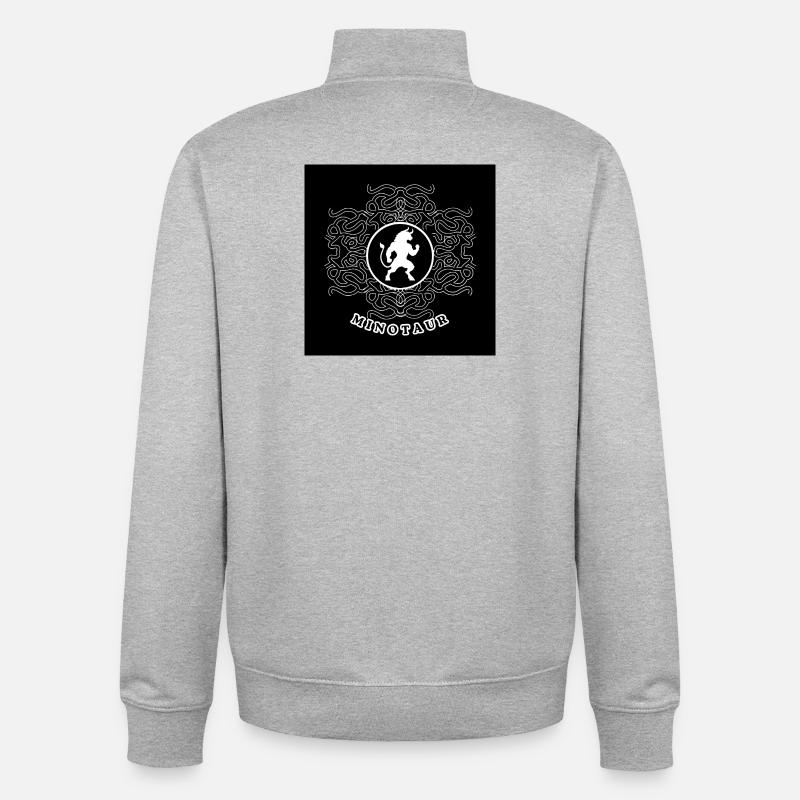 Minotaurus White - Unisex Organic Zip Sweatshirt von Stanley/Stella - Grau meliert