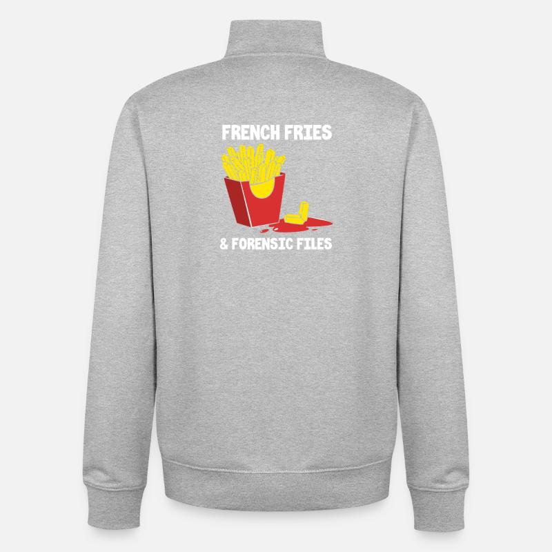 Forensik Forensiker - Unisex Organic Zip Sweatshirt von Stanley/Stella - Grau meliert