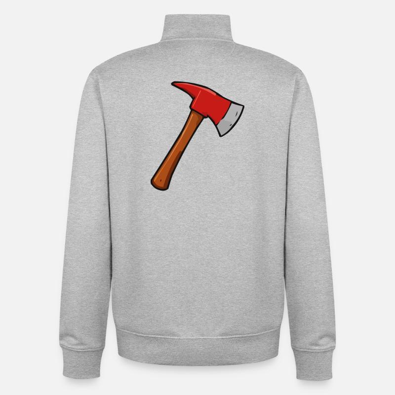 axt - Unisex Organic Zip Sweatshirt von Stanley/Stella - Grau meliert