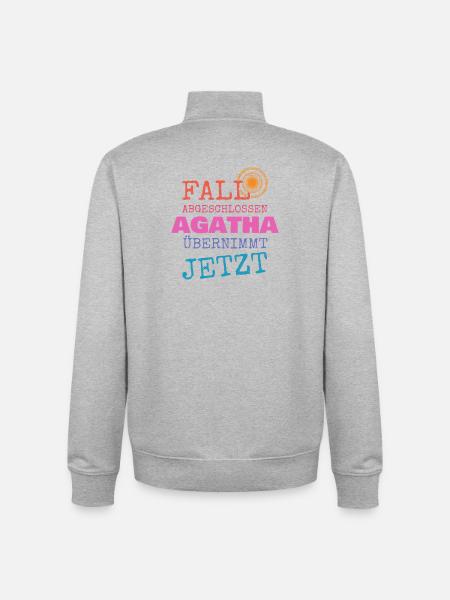 Fall Abgeschlossen – Agatha Übernimmt - Unisex Organic Zip Sweatshirt von Stanley/Stella - Grau meliert