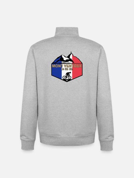 Mount Ventoux Deluxe - Unisex Organic Zip Sweatshirt von Stanley/Stella - Grau meliert