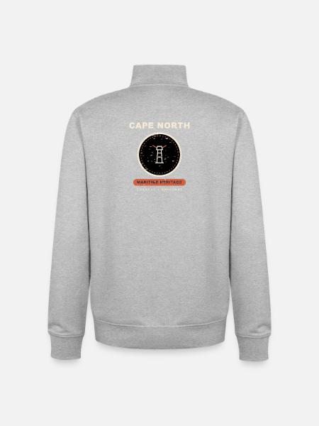 Cape North - Unisex Organic Zip Sweatshirt by Stanley/Stella - heather grey