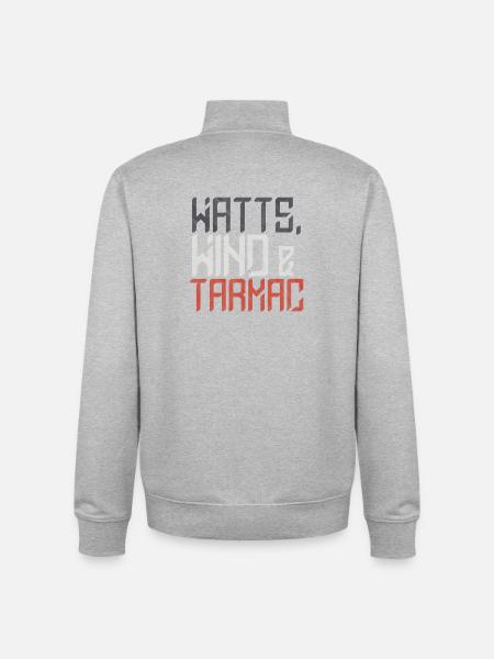 Watts Wind Tarmac - Unisex Organic Zip Sweatshirt by Stanley/Stella - heather grey