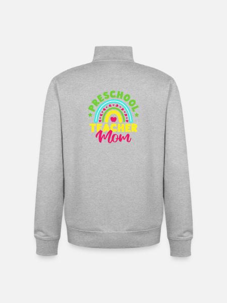 Pre K Teacher Preschool Mom Kindergarten Teacher - Unisex Organic Zip Sweatshirt by Stanley/Stella - heather grey