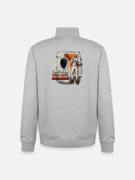 Master of Drilling - Unisex Organic Zip Sweatshirt by Stanley/Stella - heather grey