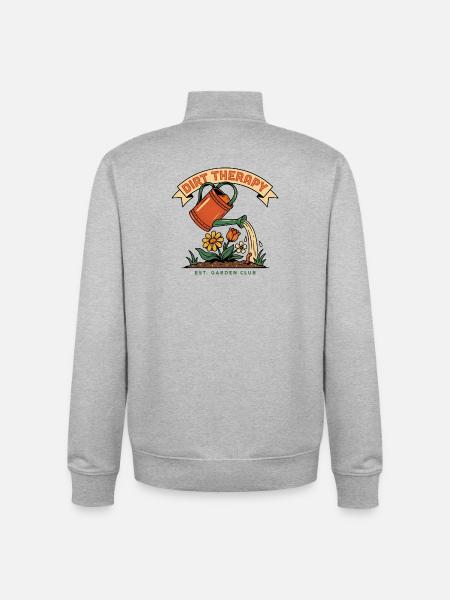 Gärtnern - Unisex Organic Zip Sweatshirt von Stanley/Stella - Grau meliert