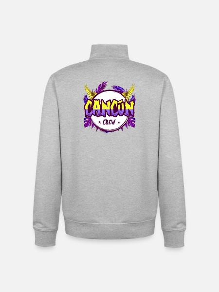 Cancun Crew Bunt - Unisex Organic Zip Sweatshirt von Stanley/Stella - Grau meliert