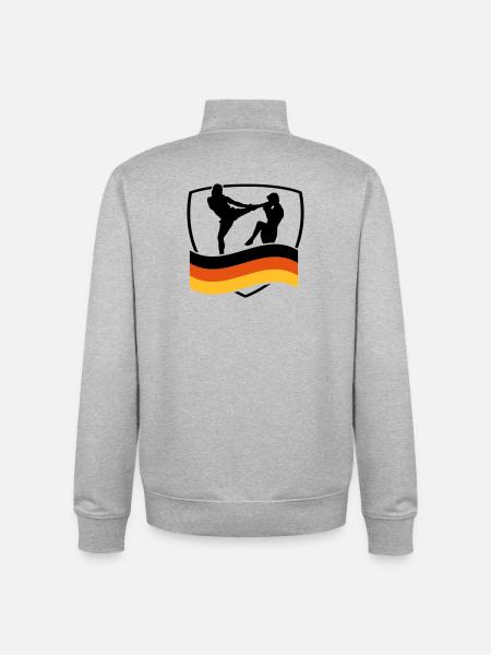 deutschland_kampfsport_1 - Unisex Organic Zip Sweatshirt von Stanley/Stella - Grau meliert