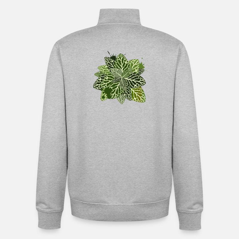 Mosaïque Dans le style Graffiti - Sweat zippé unisexe en coton bio Stanley/Stella - gris chiné