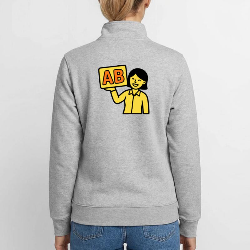 Enseignant à l’école primaire ABC Vector Sweat zippé unisexe en coton bio Stanley/Stella