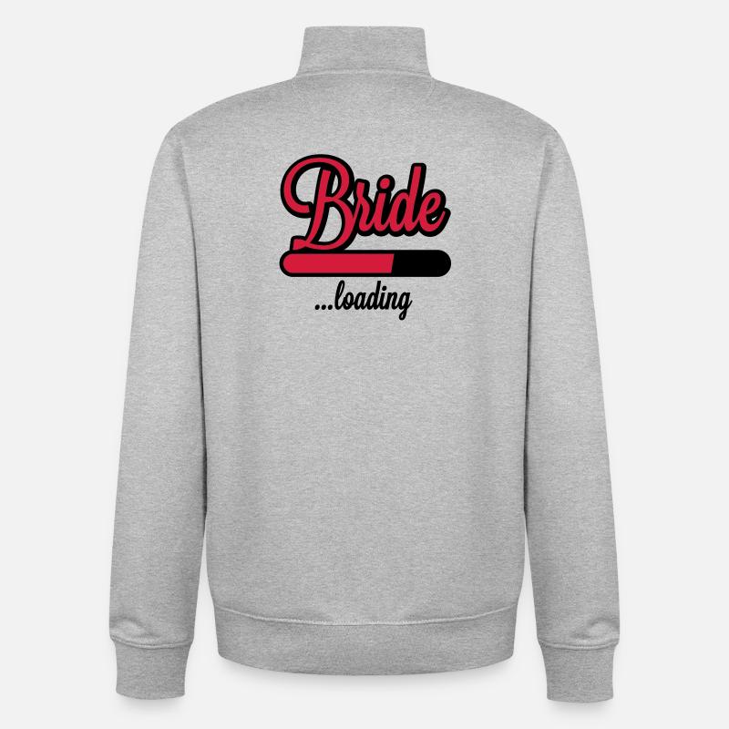 Bride loading | Hen Night - Sweat zippé unisexe en coton bio Stanley/Stella - gris chiné