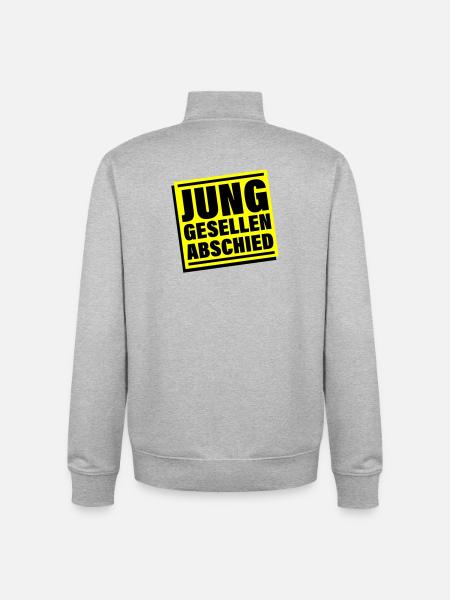 Junggesellenabschied Jga Junggeselle - Unisex Organic Zip Sweatshirt von Stanley/Stella - Grau meliert