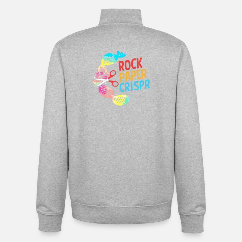 Molécule formule structurale - Sweat zippé unisexe en coton bio Stanley/Stella - gris chiné