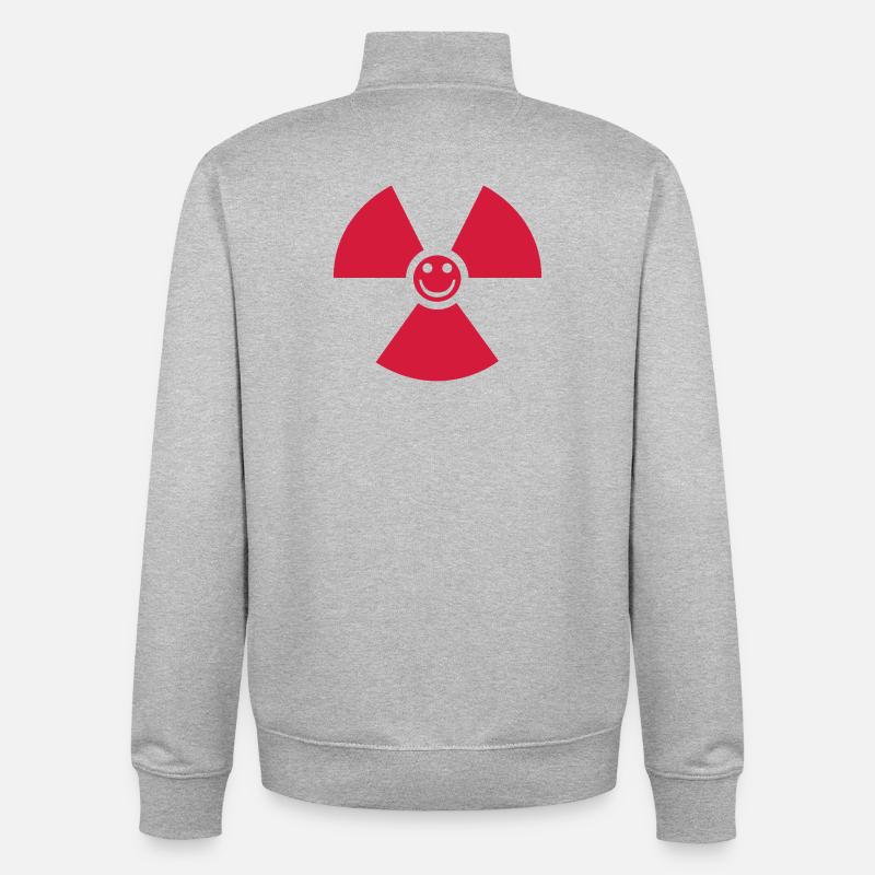 Das Kind von Tschernobyl - Atomkraft - Unisex Organic Zip Sweatshirt von Stanley/Stella - Grau meliert