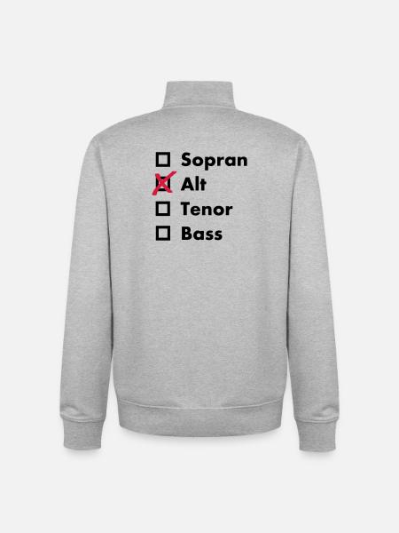 Alt - Unisex Organic Zip Sweatshirt von Stanley/Stella - Grau meliert