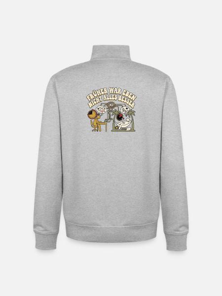 KI Liebhaber - Unisex Organic Zip Sweatshirt von Stanley/Stella - Grau meliert