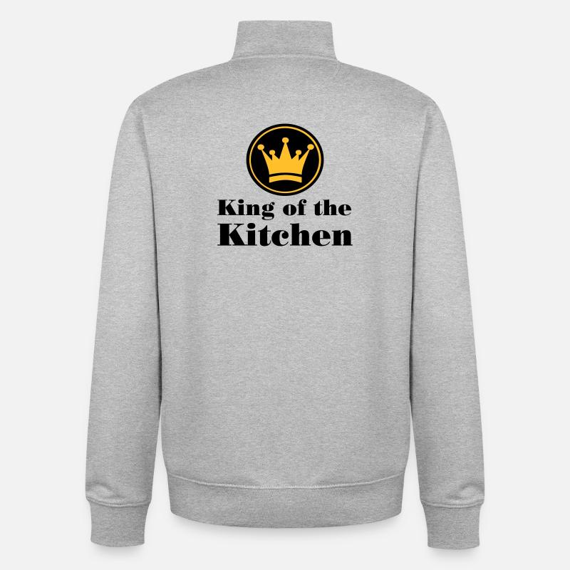Koch - Unisex Organic Zip Sweatshirt von Stanley/Stella - Grau meliert