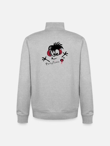 DJ, Disco, Party - Unisex Organic Zip Sweatshirt von Stanley/Stella - Grau meliert