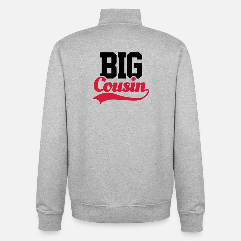 Big Cousin - Unisex Organic Zip Sweatshirt von Stanley/Stella - Grau meliert