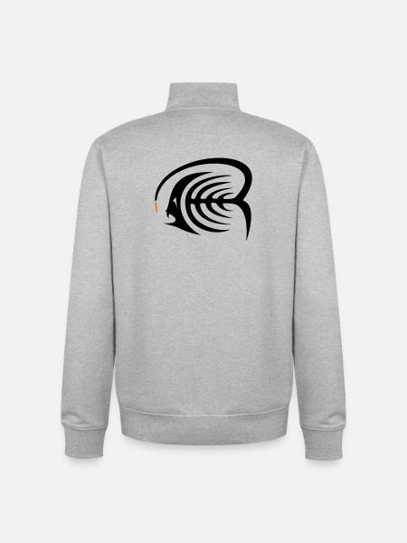 Frogfish - Unisex Organic Zip Sweatshirt by Stanley/Stella - heather grey