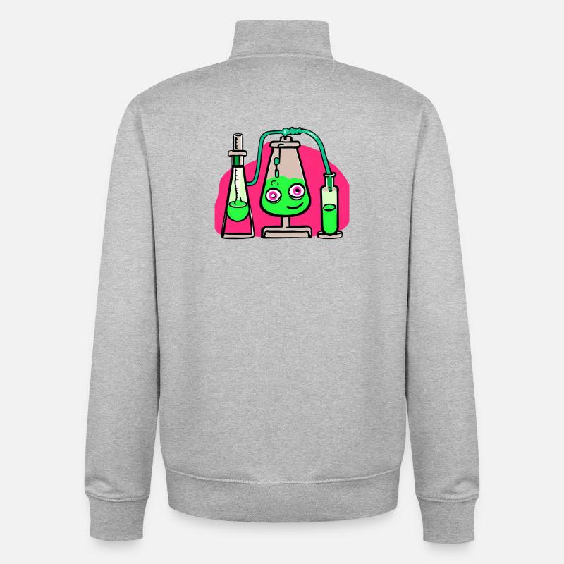 Wissenschaft Studium - Unisex Organic Zip Sweatshirt von Stanley/Stella - Grau meliert
