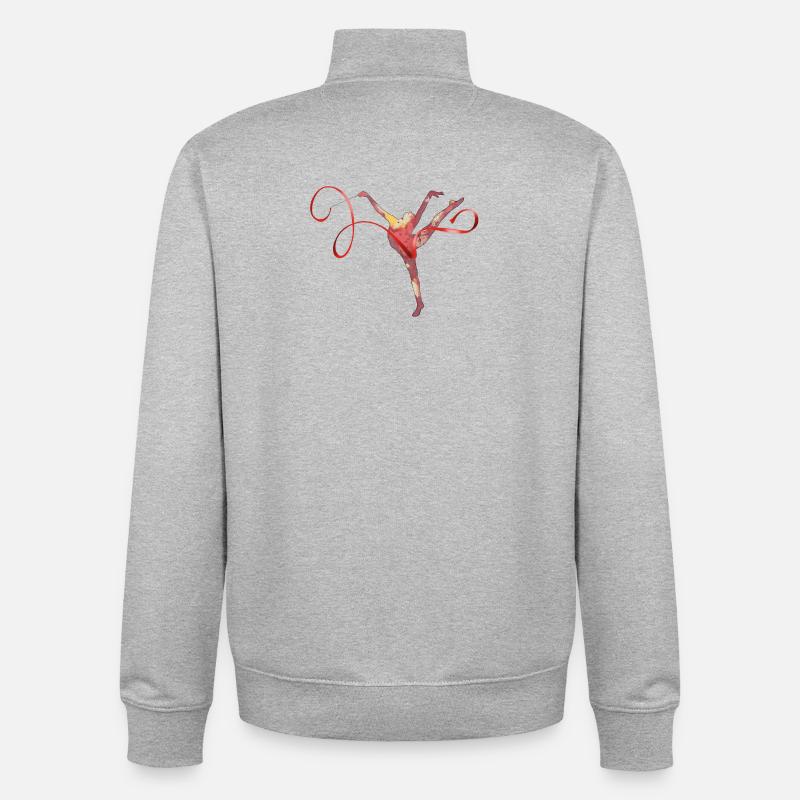 Rhythmic gymnastics - Sweat zippé unisexe en coton bio Stanley/Stella - gris chiné