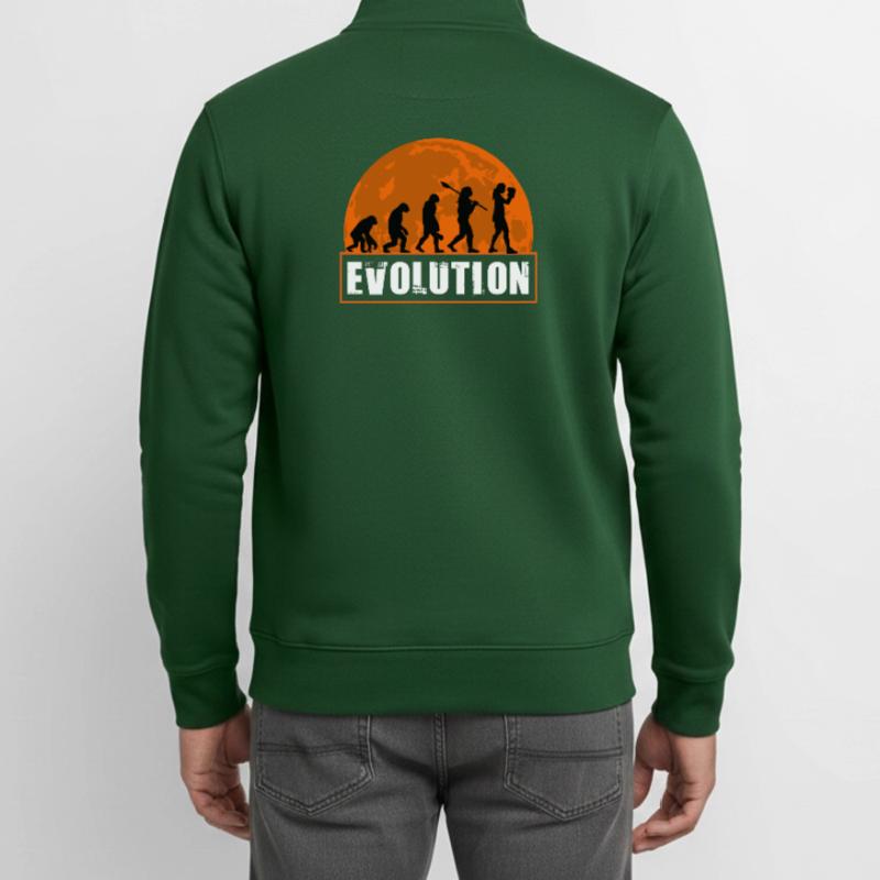 Boxe Evolution Boxeuse Fille Combat Boxe Boxe Sweat zippé unisexe en coton bio Stanley/Stella