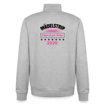 Girls' Trip 2026 Girls' Trip Girls' Tour Girls' Trip - Unisex Organic Zip Sweatshirt by Stanley/Stella - heather grey - Back - AI Model Male 185 light (185cm)