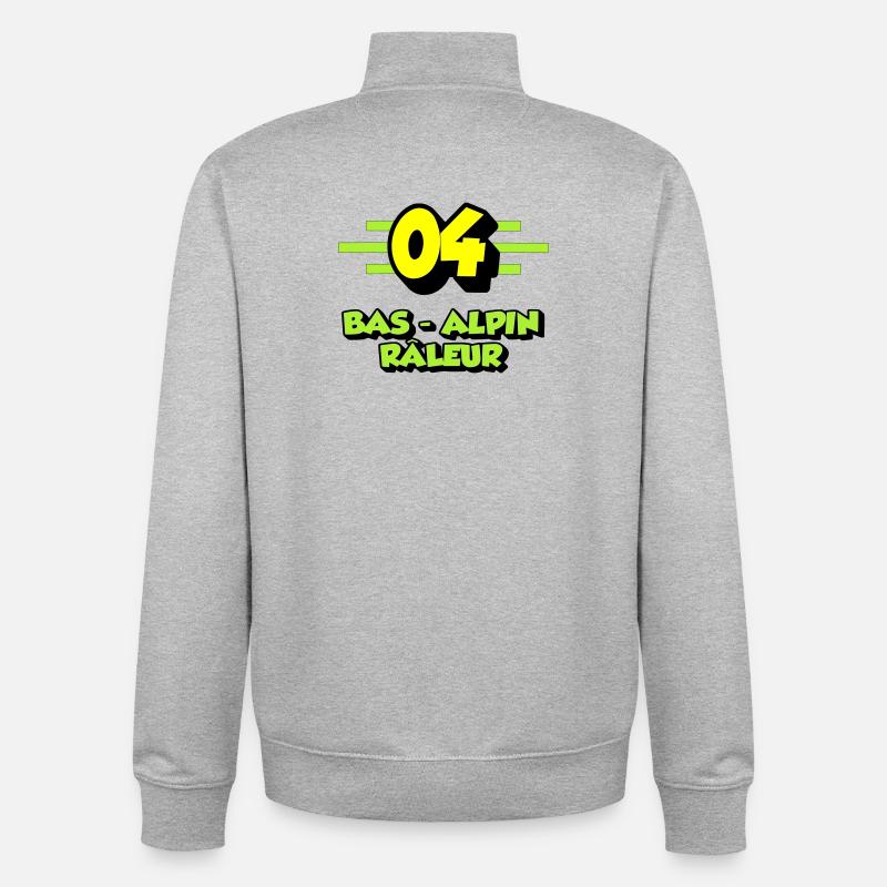 Grummelnder Alpenboden - Unisex Organic Zip Sweatshirt von Stanley/Stella - Grau meliert