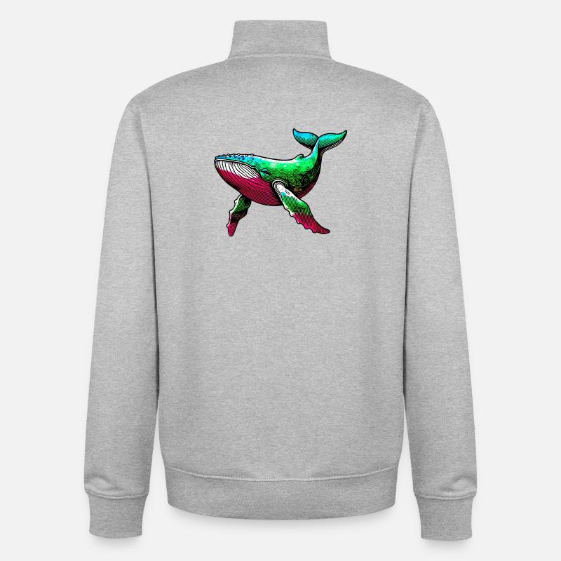 Wal - Unisex Organic Zip Sweatshirt von Stanley/Stella - Grau meliert