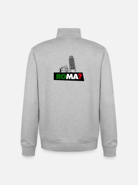 Rome? - Unisex Organic Zip Sweatshirt by Stanley/Stella - heather grey