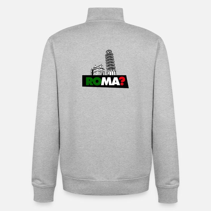 Rom? - Unisex Organic Zip Sweatshirt von Stanley/Stella - Grau meliert