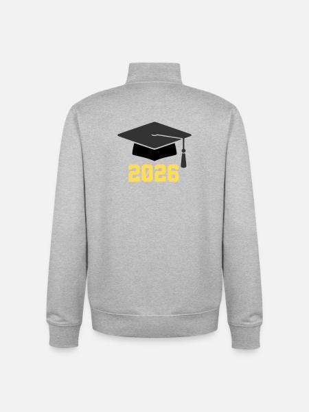 Doctoral Degree 2026 - Unisex Organic Zip Sweatshirt by Stanley/Stella - heather grey