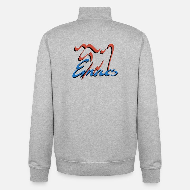 Emacs Programmierung Linux - Unisex Organic Zip Sweatshirt von Stanley/Stella - Grau meliert