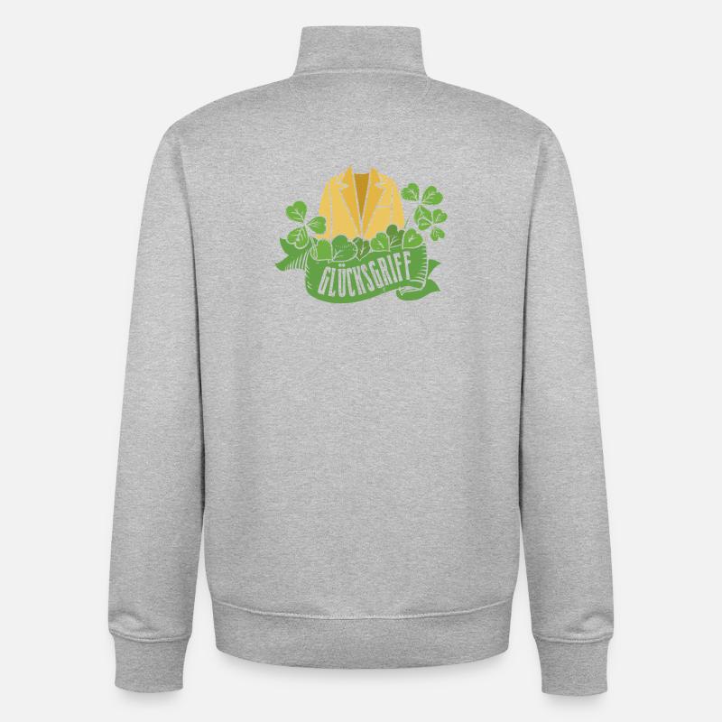 Gebrauchtwarenladen Glücksgriff Second Hand Shop - Unisex Organic Zip Sweatshirt von Stanley/Stella - Grau meliert