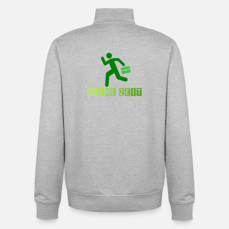 Professionnel avec un accent sur la mobilité - Sweat zippé unisexe en coton bio Stanley/Stella - gris chiné