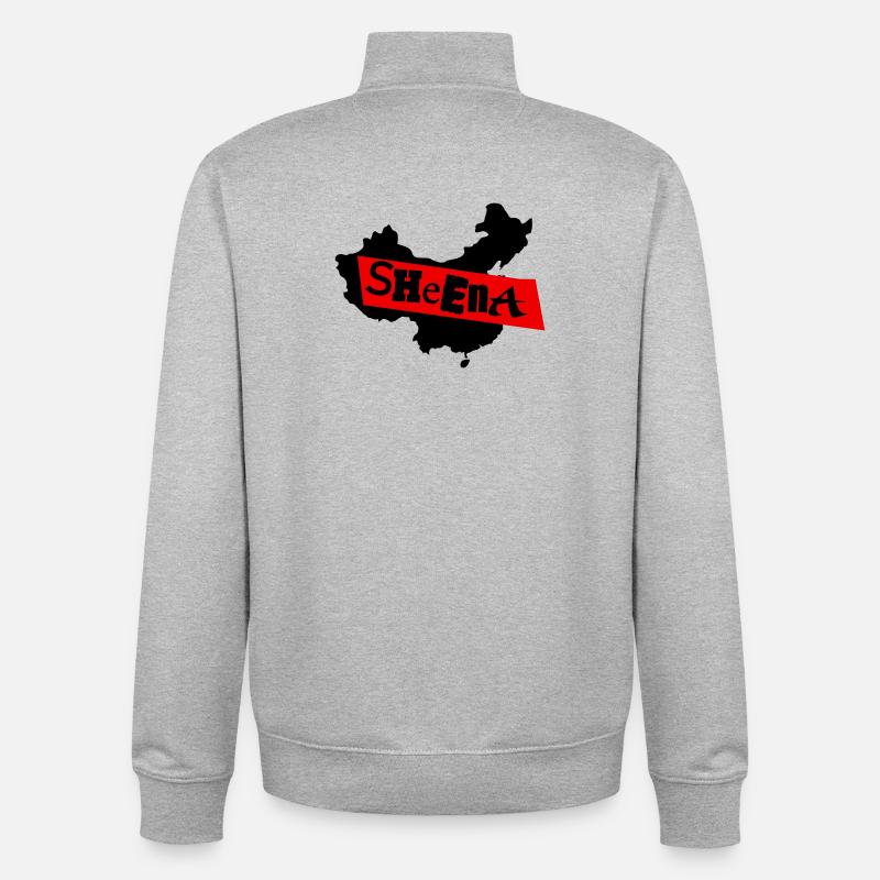 Sheena Punk - Unisex Organic Zip Sweatshirt von Stanley/Stella - Grau meliert