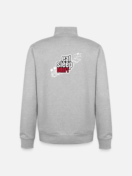 Eat Sleep Drift - Unisex Organic Zip Sweatshirt by Stanley/Stella - heather grey