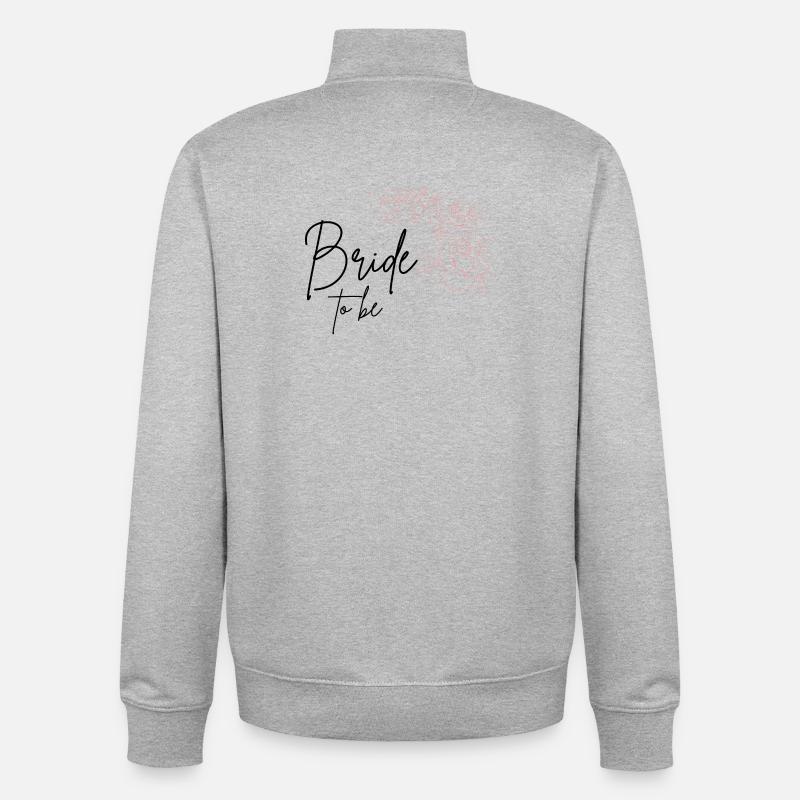 Future mariée - Sweat zippé unisexe en coton bio Stanley/Stella - gris chiné