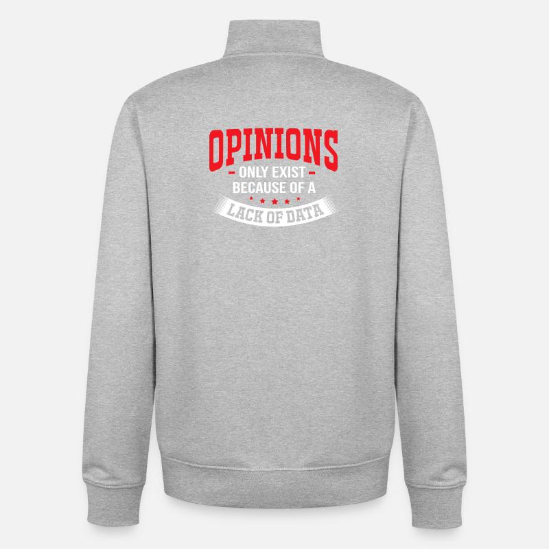 Codeur Programmeur GPT - Sweat zippé unisexe en coton bio Stanley/Stella - gris chiné