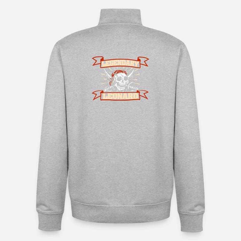 Leonard - Unisex Organic Zip Sweatshirt by Stanley/Stella - heather grey