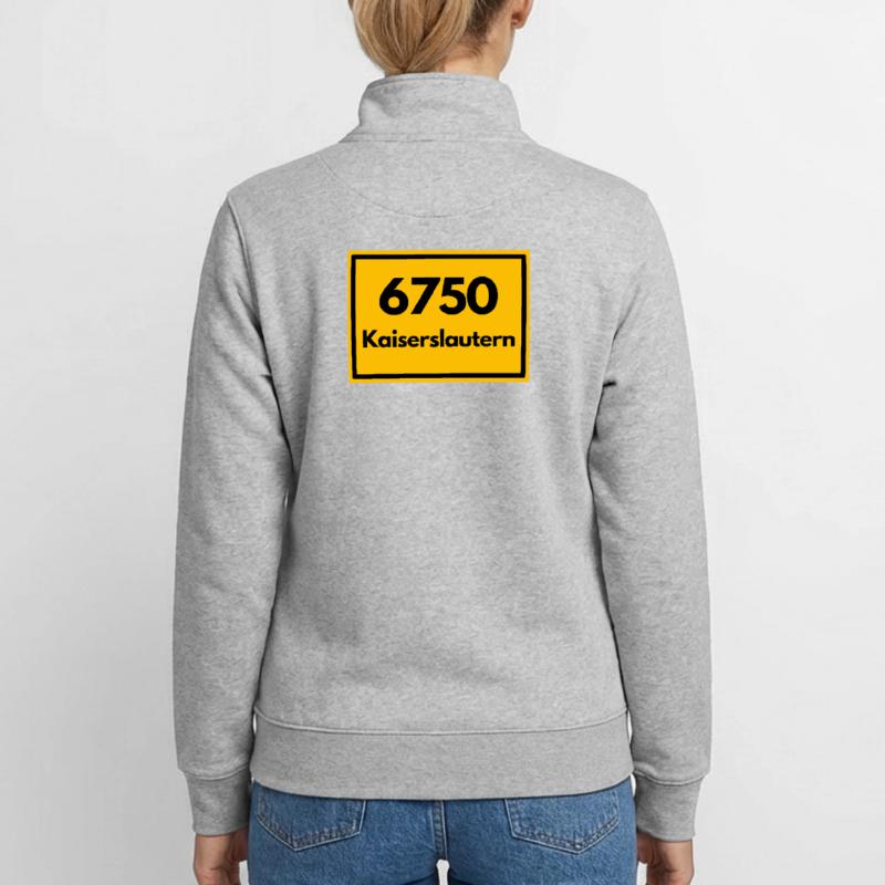 OLD POSTCODE POSTCODE 6750 KAISERSLAUTERN LAUTRE Unisex Organic Zip Sweatshirt by Stanley/Stella