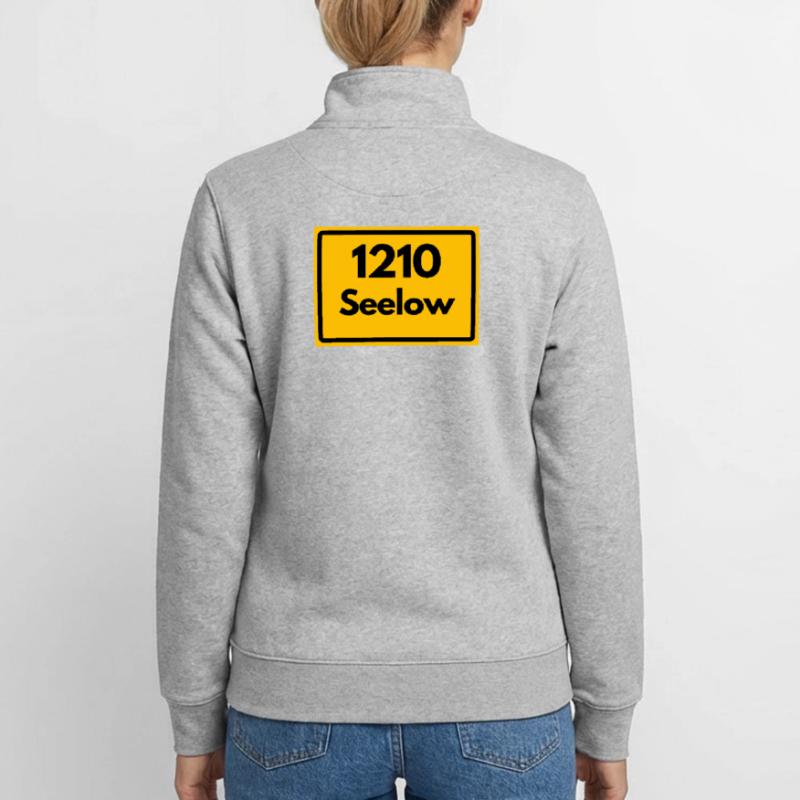 OLD POSTCODE POSTCODE RETRO 1210 SEELOW HEIMAT Unisex Organic Zip Sweatshirt by Stanley/Stella
