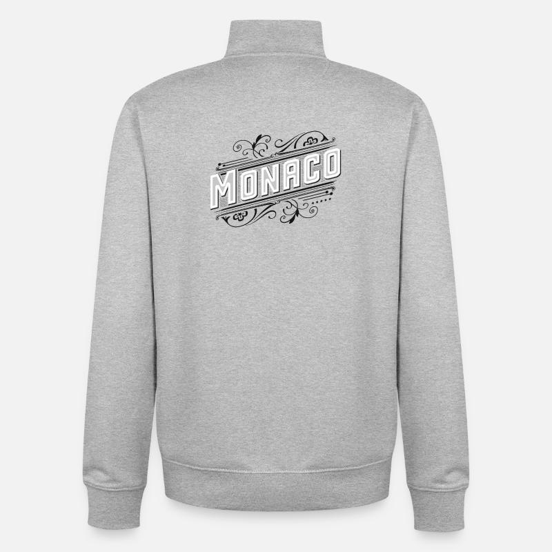 Monaco - Unisex Organic Zip Sweatshirt von Stanley/Stella - Grau meliert