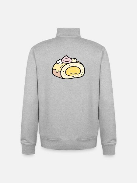 Summer Roll Cake - Unisex Organic Zip Sweatshirt by Stanley/Stella - heather grey